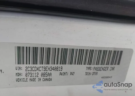 2014 Dodge Charger R/T from USA, damaged, VIN 2C3CDXCT9EH340819